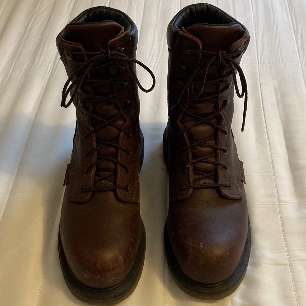 Red Wing 2408 Supersole Brown 8” Leather Lace-Up Safety toe Work Boots
